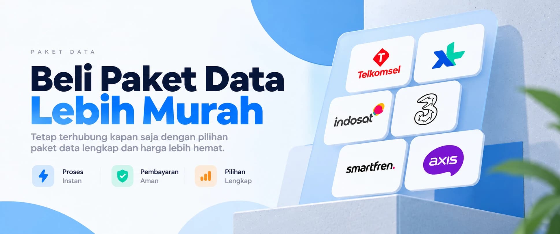 Beli paket data lebih murah — Telkomsel, XL, Indosat, Tri, Axis, dan Smartfren